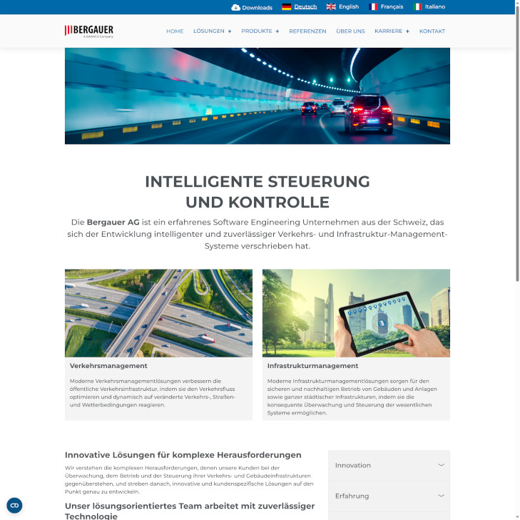 Drupal Homepage von Bergauer
