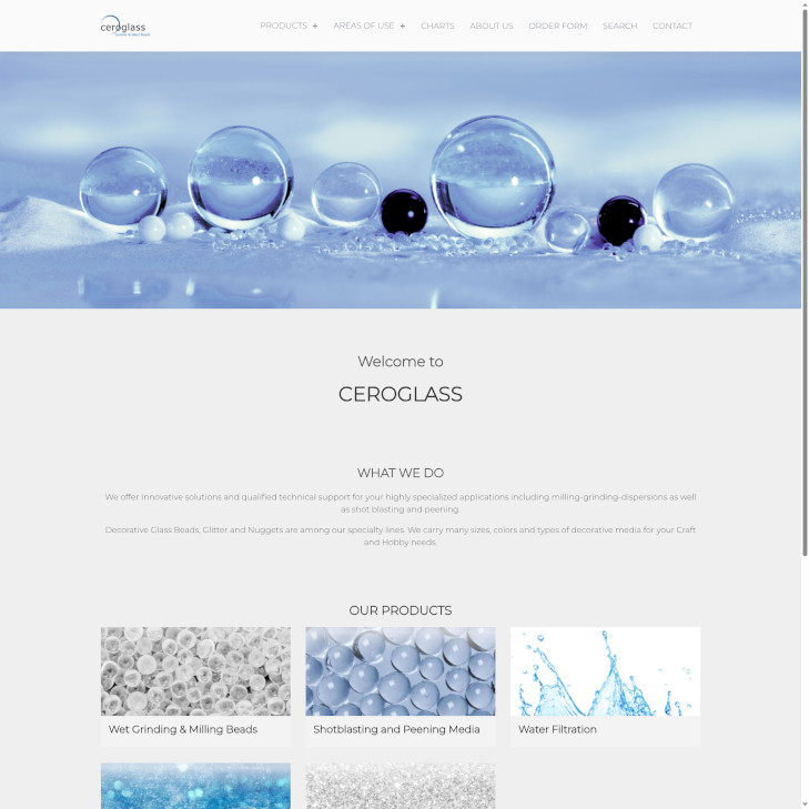 Drupal Homepage von Ceroglass