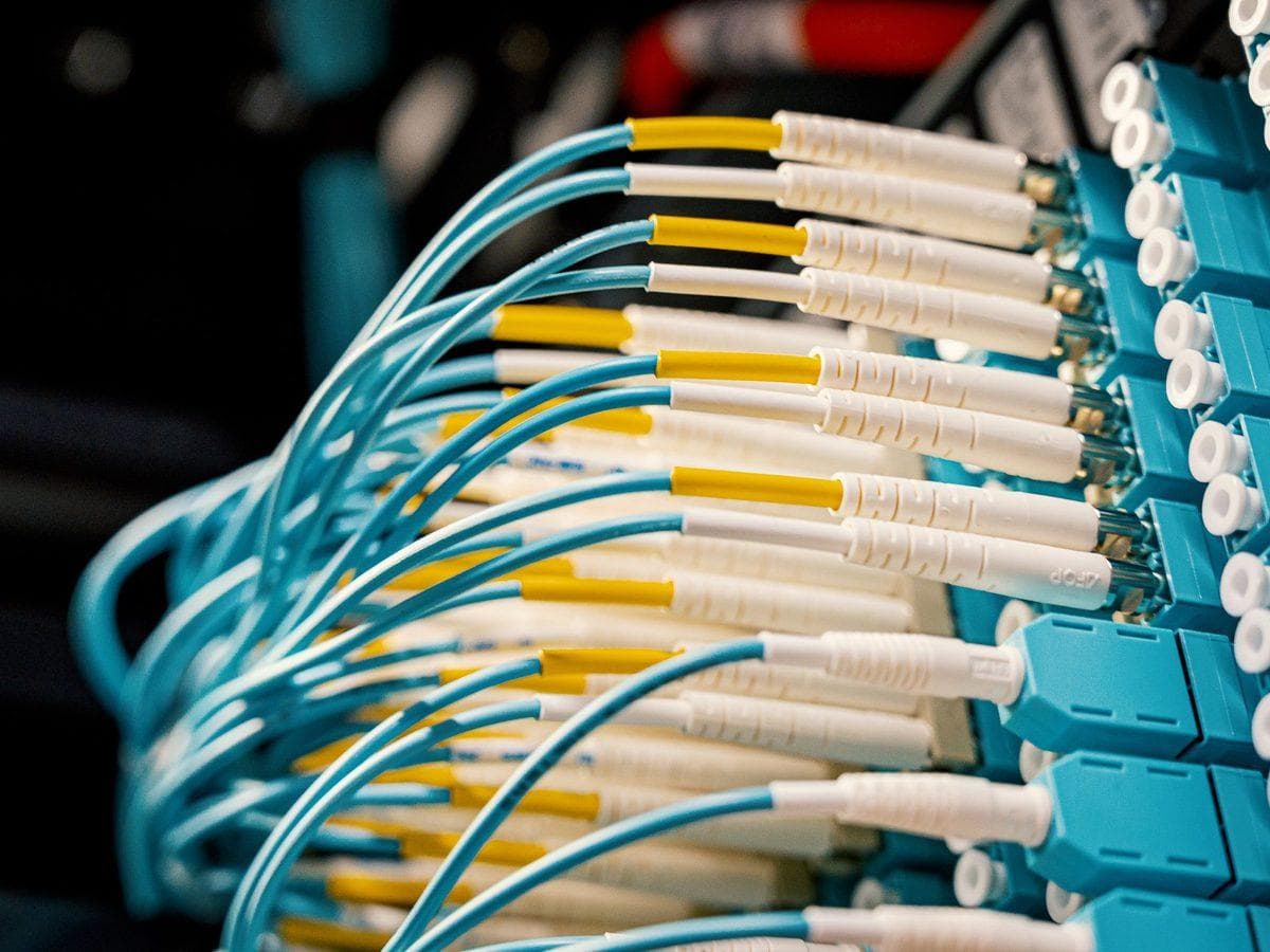 Netzwerktechnik in Nahaufnahme